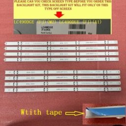 beented 8 PCS/set LED backlight strip for TV 49UH603V 49UH620V 49UH610V 49LH590V 49LF5100 49LX300C 49LW55S 49LW541H 49LH570V 49LH5100