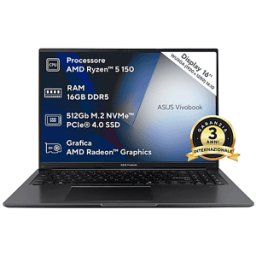 Asus Vivobook 16 M1605 NOTEBOOK, ", processore AMD Ryzen 5 150, Radeon™ Onboard Graphics, RAM GB, 512 GB SSD, Black, Windows 11 Home