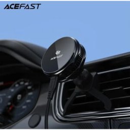ACEFAST Supporto per telefono Qi2 25W con ricarica wireless e raffreddamento per iPhone 17 16, clip stabile per bocchetta dell'aria, stazione di ricarica wireless