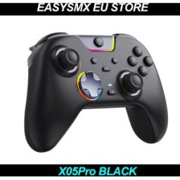 EasySMX Controller Wireless X05Pro 2.4G/Bluetooth per PC/Switch/Telefono/Steam, Turbo, RGB e Vibrazione Personalizzata, Joystick con Effetto Hall