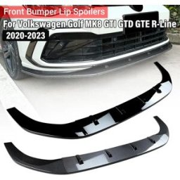 NONE Per VolksWagen Golf MK8 Golf 8 GTI GTD GTE R-Line 2020 2021 Paraurti Anteriore Lip Spoiler Splitter Accessori Auto Diffusore Body Kit