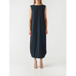 Liviana Conti Abito Elisabeth midi in misto viscosa Nero Taglia M