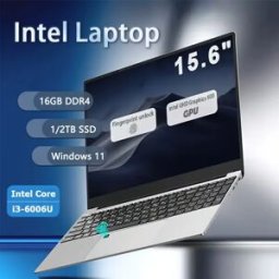 FUCHU 2026 Laptop Portatile 15.6 Pollici con Sblocco Tramite Impronta Digitale, Tastiera Retroilluminata, 16GB RAM DDR3, 512GB/1TB/2TB SSD, Processore Intel I3-6006U, Windows 11 Pro, per Ufficio,