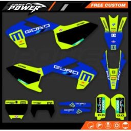 POWERZONE Moto Grafica Decalcomanie Kit Adesivo per Husqvarna TE FE 2017 2018 2019 TC FC 150 200 250 300 350 400 450 16-18 81