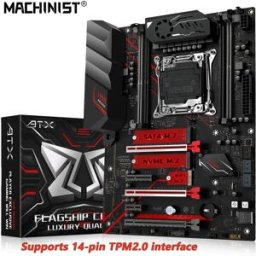 MACHINIST Scheda madre X99 MR9A PRO MAX Supporta TPM2.0 LGA 2011-3 Intel Xeon E5 V3&V4 CPU DDR4 Memoria RAM NVME/SATA USB3.0 ATX