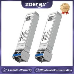 ZoeRax Modulo Ricetrasmettitore SFP+ 10/2.5/1.25G Monomodale LC Duplex 1310nm 10/20km con Supporto DDM per Cisco/TP-Link/Altri Marchi