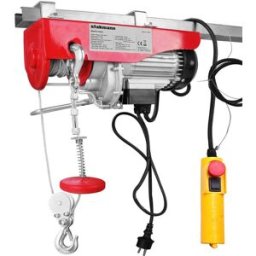 giordanoshop Argano Montacarico Paranco Elettrico Verricello Sollevatore Carico 125 250 kg Rosso...