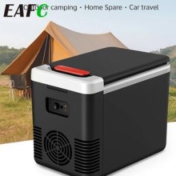 EAFC Frigo portatile 3 in 1 da 10 litri 12V/220V Mini frigorifero per casa auto Scaldavivande compatto per viaggi, ufficio, dormitorio