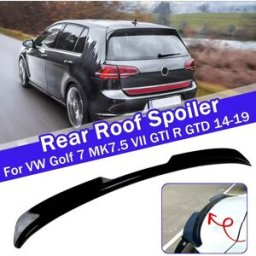 NONE Spoiler sul tetto posteriore per Volkswagen per VW Golf 7 MK7.5 VII GTI R GTD Max 2014-2019 Spoiler sul tetto posteriore Kit corpo ala