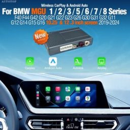 AUTOTOP Decoder CarPlay Wireless per BMW Serie MGU 1 2 3 5 6 7 8 F40 G20 G21 G01 G97 G30 G31 2018-2024, Modulo Auto Android