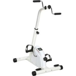 giordanoshop Cyclette per Riabilitazione Braccia e Gambe con Altezza e Resistenza Regolabili Display LCD Bianco...