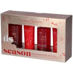 The Luxury Bathing Company Set Regalo Vaniglia Calda e Pralina Tostata Gel Doccia + Crema Mani Corpo Bath Soak 1 pz
