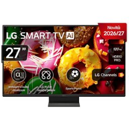 LG Smart webOS 27LB70006LA TV LED, SMART TV, 27 ", Full-HD, Processore a5 AI 4K Gen9, Charcoal Black, Classe E