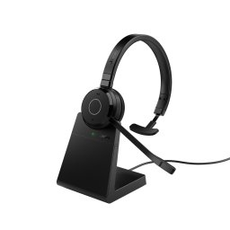 Jabra 6693-833-399 Evolve 65 TE Link390a MS Mono Cuffie Nere Wireless Wired