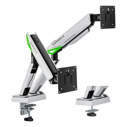 AISENS DT38TSR-345 Supporti a parete per TV 96,5 cm (38") Scrivania Nero, Bianco