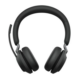 Jabra Evolve2 65 Wireless PC Headset  Noise Cancelling, Ottimizzato per Microsoft Teams, USB-A dongle, Nero, Stereo