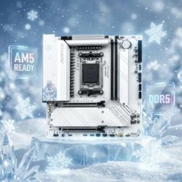TFDP Scheda Madre JGINYUE B650M Snow Dream AM5 DDR5 per CPU AMD Ryzen Serie 7000/8000/9000, Alimentazione a 19 Fasi, WiFi 6, Bianca, per Gaming