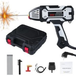 NONE Saldatrice Portatile 200A, Macchina per Saldatura ad Arco Digitale IGBT Inverter con 10 Elettrodi, Supporta Diverse Dimensioni di Elettrodi, Versione EU