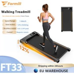 Formill Tapis Roulant FT33 per Casa, 6km/h, Motore 2.5HP, Funzione Vibrazione, Rilassa i Muscoli, Inclinazione Regolabile fino al 12%, Controllo Intelligente, Silenzioso, Display LED e Telecomando