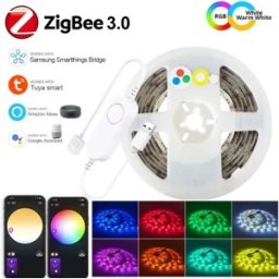 YSRSAI USB Smart LED Strip Lights Tuya Zigbee APP di Controllo 5050 RGBCCT Ha Condotto La Luce Lampada Flessibile Nastro Room Decor TV Retroilluminazione Per Alexa