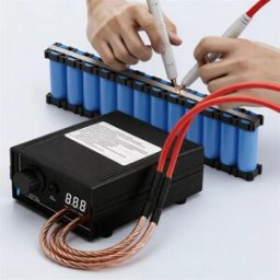 NONE Saldatrice a Punti a Batteria 8000W 2026, Saldatrice a Punti da 0,3mm Regolabile, Saldatrice Portatile per Vari Materiali
