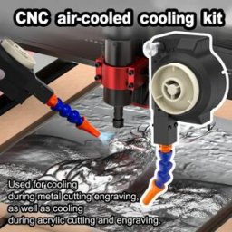 TWO TREES Kit di raffreddamento ad aria Twotrees 500W per router CNC compatibile con TTC6050, TTCH40, TTC450 pro, TTC450 ultra, Makita, Milwaukee, adatto per lavorazioni CNC su metallo e acrilico.