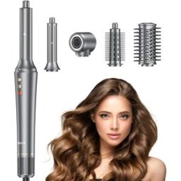 BOPCAL Asciugacapelli 5 in 1 con Spazzola ad Aria Calda, Ferro Arricciacapelli Elettrico 1200W, Soffiatore ad Alta Velocità, Strumenti Multifunzione per lo Styling