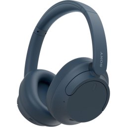 Cuffie Sony WH-CH720 Bluetooth 5.2 con microfono integrato - Archetto regolabile - Connettività multipoint - Cablate e wireless - Padiglioni auricolari rotanti - Durata della batteria fino a 50 ore - Blu