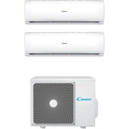 Candy Cy-2t14aout/09 + 09in Climatizzatore Dual Split Inverter 9000 + 9000 Btu Condizionatore Con Pompa Di Calore Classe A++/a+ Gas R32 Wifi (Unità Interna + Unità Esterna) - Cy-2t14aout/09 + 09in Pura