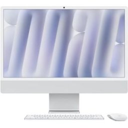 Imac 2024 24 Retina Display 4.5k Vetro Nano Texture 23.5 Chip Apple M4 Cpu 10-Core Gpu 10 Core Ram 16gb Ssd 256gb Wi-Fi 6e-Gigabit Lan Italia Argento