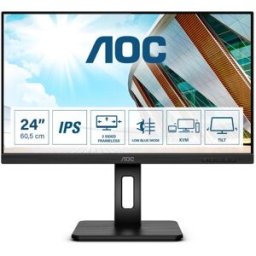 AOC 24p2c 23.8 Led Ips Full Hd 1920 X 1080p 4 Ms 75 Hz Hdmi Displayport Usb-C Usb 3.2 Altoparlanti Incorporati Nero