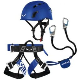 KIT VIA FERRATA Salewa ATTAC/VF EVO/TOXO 3.0 (NERO/BLU) UNI