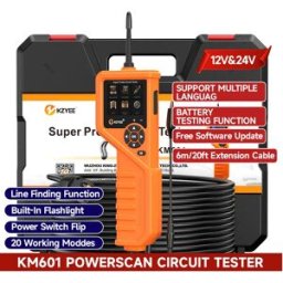 NONE Kit di Analisi Circuiti Auto KZYEE KM601 12V 24V, Tester per Iniettori, Batteria e Relè, Strumento per Sistemi Elettrici Automobilistici