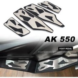 RUNNING PANTHER Nuovi Accessori Moto AK550 2017-2022 2021 2020 2019 Pedali In Silicone + Alluminio Per KYMCO AK 550 ak550 Pedale Pedale Kit