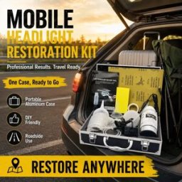 NONE Kit di Riparazione Fari Auto in Alluminio Premium, Tazza Riscaldante 12V 220V, Set Professionale per Restauro Rapido e Lucidatura Anti-Graffio per Tutti i Fari, Ottimo Rapporto Qualità-Prezzo