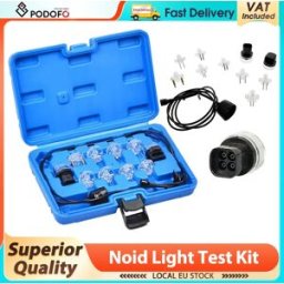 podofo Kit di Test per Iniettori di Carburante , Set di 11 Luci Noid per GM PFI Ford TBI, Strumento di Diagnosi per Iniettori
