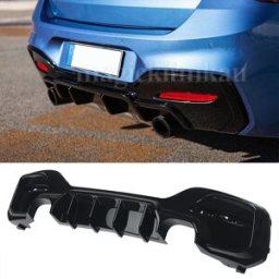 NONE Diffusore Posteriore Stile MP per BMW Serie 1 M Sport F20 F21 M135i M140i 2015-2019, Kit Tuning Carrozzeria, Accessori Auto, Scarico Singolo e Doppio