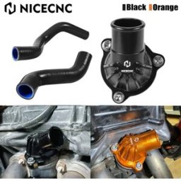 NICECNC Kit Tubo Radiatore e Coperchio Alloggiamento Termostato per KTM 790 Adventure 890 Adventure R/Rally 2019-2025 e Husqvarna Norden 901 2022-2025