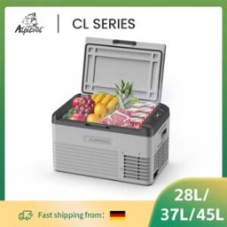 Alpicool Frigorifero Portatile CL 28L 37L 45L, Compressore 12V, Mini Frigo Congelatore 12/24V DC 100-240V AC per Campeggio e Viaggi