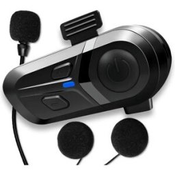 kihous Auricolare Bluetooth 5.3 per Casco, Kit Vivavoce Wireless per Chiamate, Impermeabile, Lettore Musicale e Altoparlante per Moto