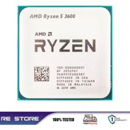 AMD Processore CPU Ryzen 5 R5 3600 3,6 GHz 6 core 12 thread LGA AM4