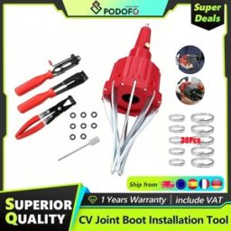 NONE Podofo Kit Universale per Installazione e Rimozione di Giunti Omocinetici Pneumatici, con Asta Espansore, Pinze e Clip