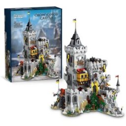 barweer Castello Medievale Re dei Corvi Blocchi di Costruzione Set 4961PCS Fortezza Kit Modello con Torri e Interno Dettagliati Montaggio DIY Giocattolo per Adulti Regalo Ideale Decorazione Ufficio Casa