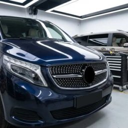 NONE Griglia per Mercedes Benz Classe V W447 V250 V300 V260 2015-2019, Stile Diamante, Griglia Frontale Sportiva, Kit Carrozzeria Auto