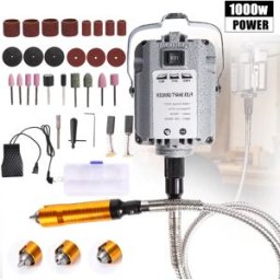 Seeiswork Smerigliatrice Elettrica a Albero Flessibile, Utensile Rotante per Incisione, Lucidatura e Levigatura, Macchina per Lucidatura a Sospensione, Kit per Lucidatura e Levigatura