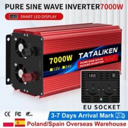 TATALIKEN Presa UE Inverter a onda sinusoidale pura 1000W/300W/5000W/6000W DC 12V a AC 220V 50HZ Adattatore convertitore per caricabatterie inverter di potenza