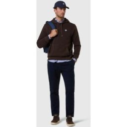 North Sails Felpa con cappuccio e patch con logo Espresso L