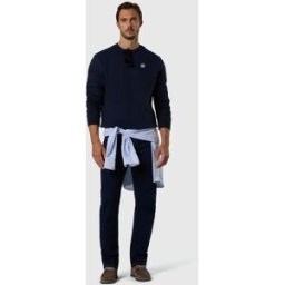 North Sails Felpa con patch con logo Navy blue 4XL
