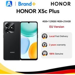 Honor X5c Plus 4G, versione UE, smartphone 4G, fotocamera principale da 50 MP, batteria da 5260 mAh, CPU MTK Octa-core, schermo LCD da 6,74 pollici