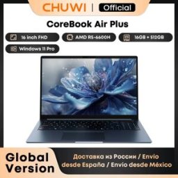 CHUWI CoreBook Air Plus 16'' / CoreBook Air 14'' Laptop Ultra-Leggero con Processore AMD R5 6600H, 16GB RAM, 512GB SSD, Computer con Windows 11